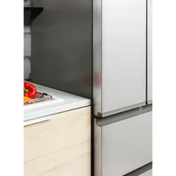 Haier 14,5 Cu Ft 28 In Refrigerator Bottom Freezer, French door - QJS15HYRFS Stainless Steel Outlet