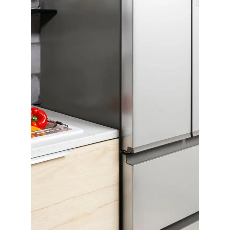 Haier 14,5 Cu Ft 28 In Refrigerator Bottom Freezer, French door - QJS15HYRFS Stainless Steel Outlet
