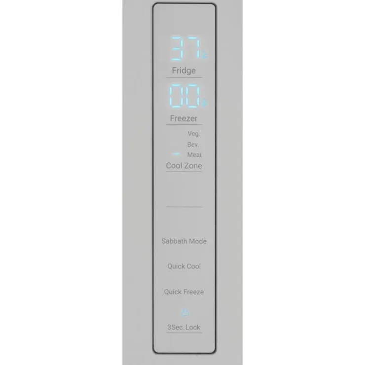 Haier 14,5 Cu Ft 28 In Refrigerator Bottom Freezer, French door - QJS15HYRFS Stainless Steel Outlet