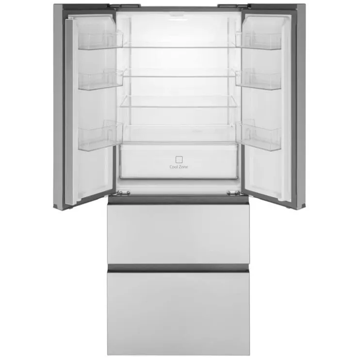 Haier 14,5 Cu Ft 28 In Refrigerator Bottom Freezer, French door - QJS15HYRFS Stainless Steel Outlet