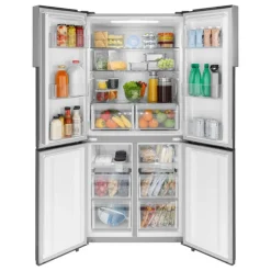 Haier 16,8 Cu Ft 33 In Refrigerator Bottom Freezer, French door - QHE16HYPFS Stainless Steel Outlet