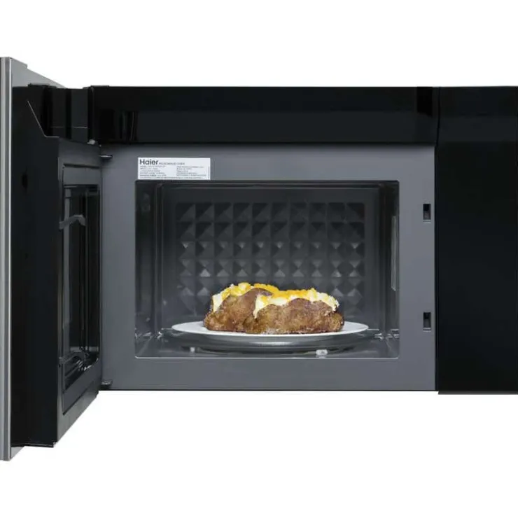 Haier 1.4 Cu Ft Microwave/Hood, , 300 - HMV1472BHS Black New