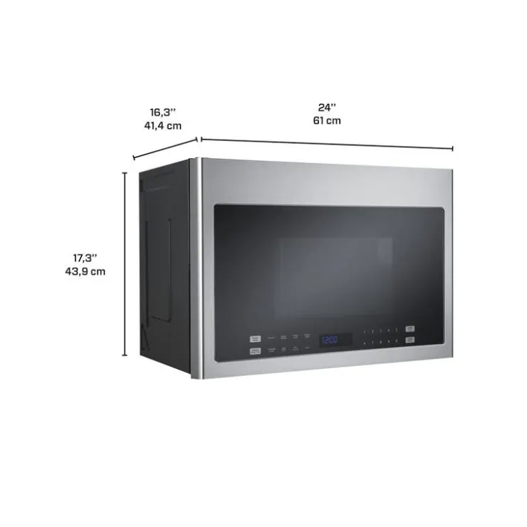 Haier 1.4 Cu Ft Microwave/Hood, , 300 - HMV1472BHS Black New