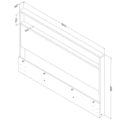 Meubles South Shore Headboard (54