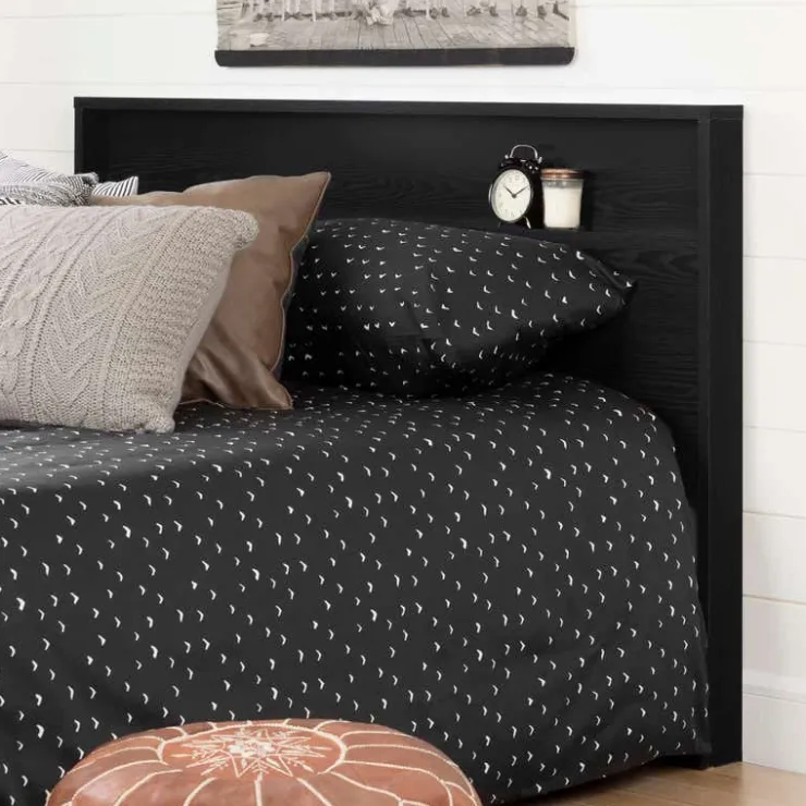 Meubles South Shore Headboard (54"/60") - South Shore Black Oak Discount