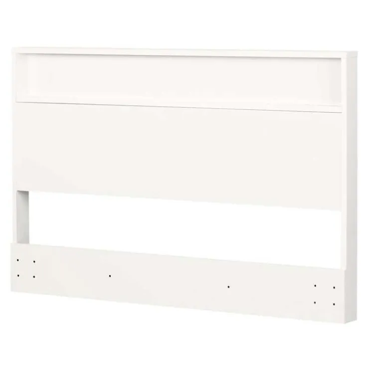 Meubles South Shore Headboard With Storage Shelf 54/60'' - South Shore PURE WHITE Outlet