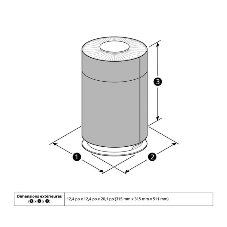 LG HEPA PuriCare 360 Air Purifier - 2059 sq. ft. White Hot