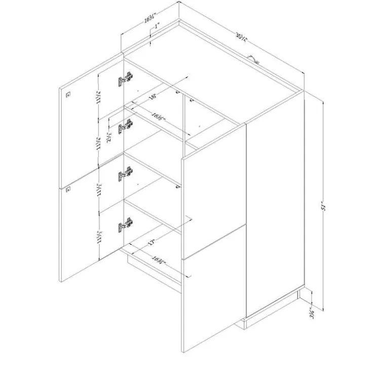 Meubles South Shore High-buffet - South Shore Black Oak Online