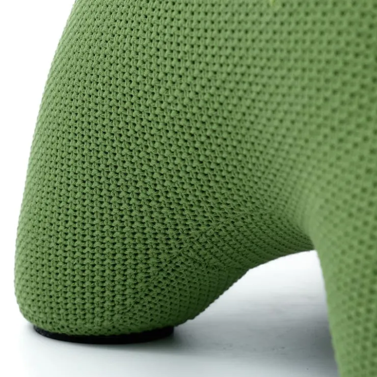 Hippopotamus-Shaped Kids Pouf – 28.3" x 15.4" x 13.8" Green Best