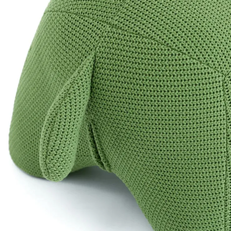 Hippopotamus-Shaped Kids Pouf – 28.3" x 15.4" x 13.8" Green Best