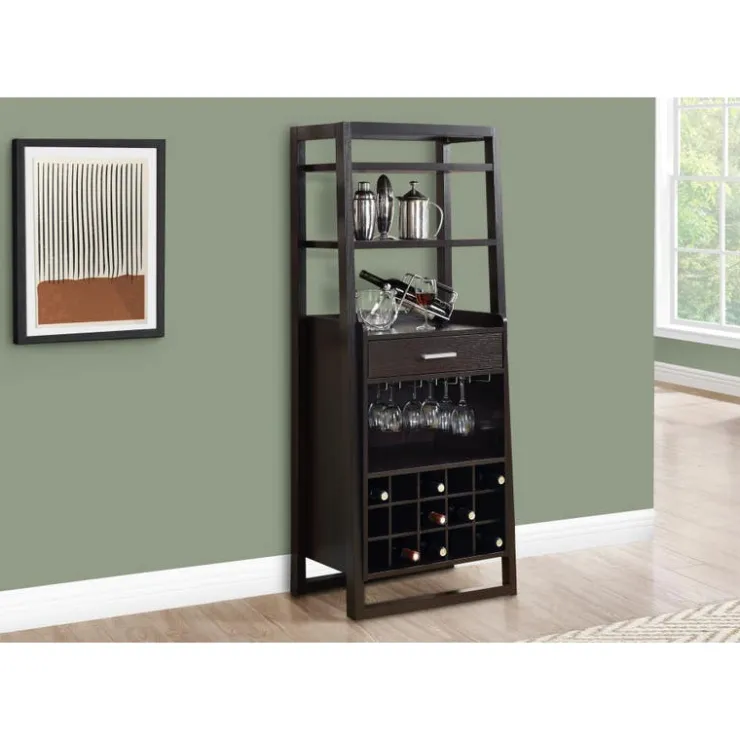 Monarch Home bar - 60"h / ladder style - Espresso Clearance