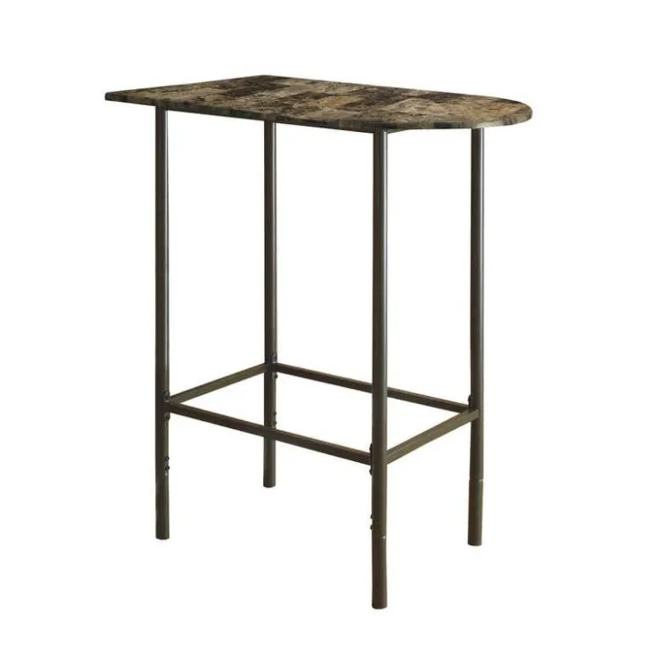 Monarch Home bar - 24"x 36" / marble / metal - Espresso Online