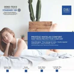 Hypoallergenic Queen Mattress Protector White Hot