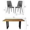 67-Inch Table with 4 Chairs Outlet