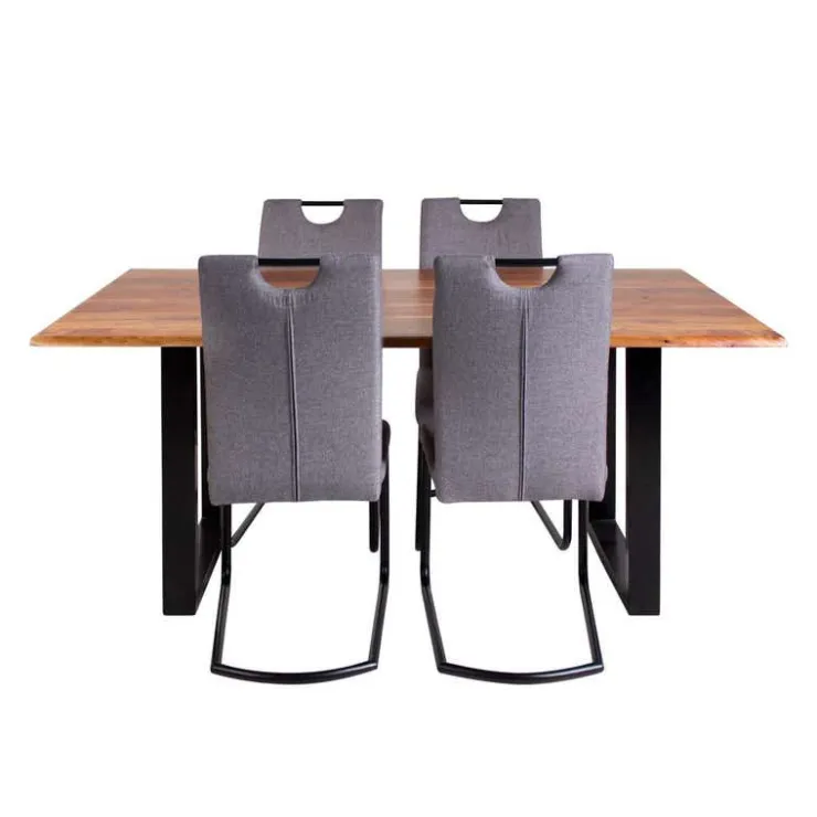 67-Inch Table with 4 Chairs - Grey Online
