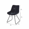 67-Inch Table with 4 Chairs - Black Online