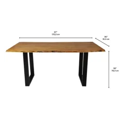 67-Inch Table with 4 Chairs - Black Online