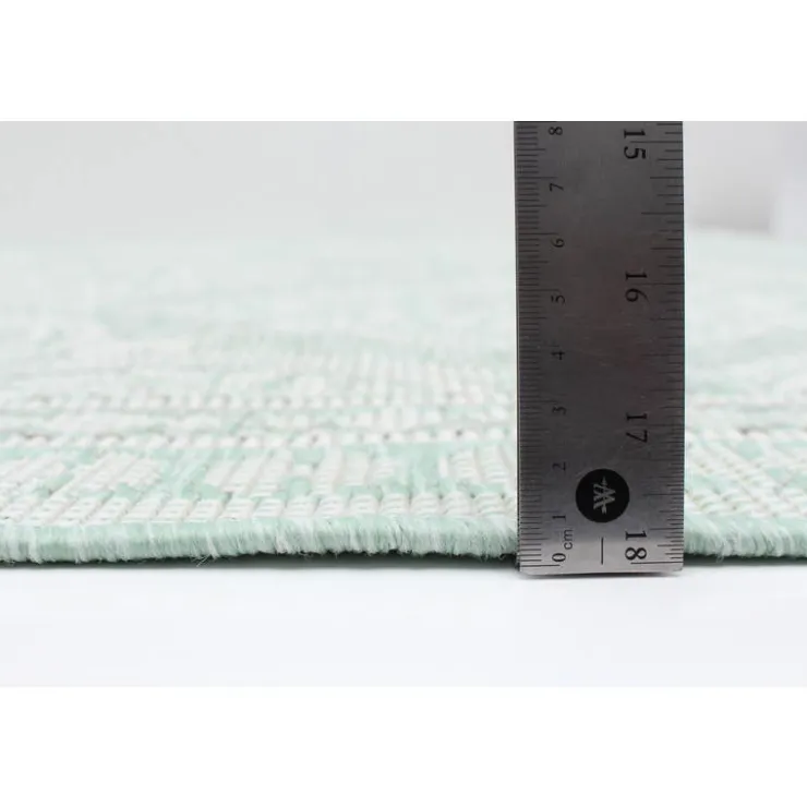 Indoor or Outdoor Rug - 7 x 10 Mint Green Best