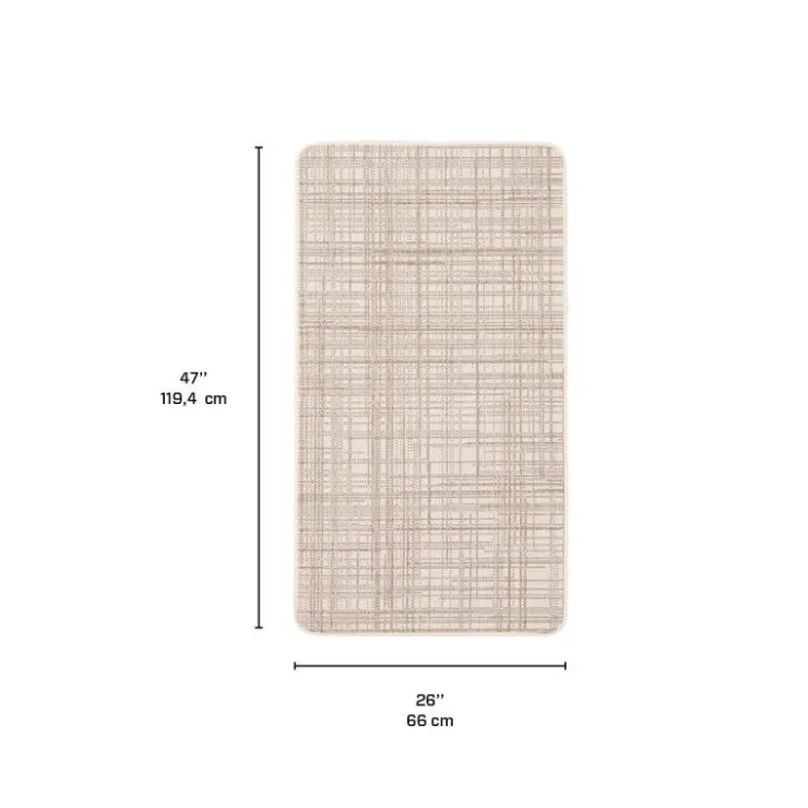 Indoor or Outdoor Rug - 2 x 4 Cream