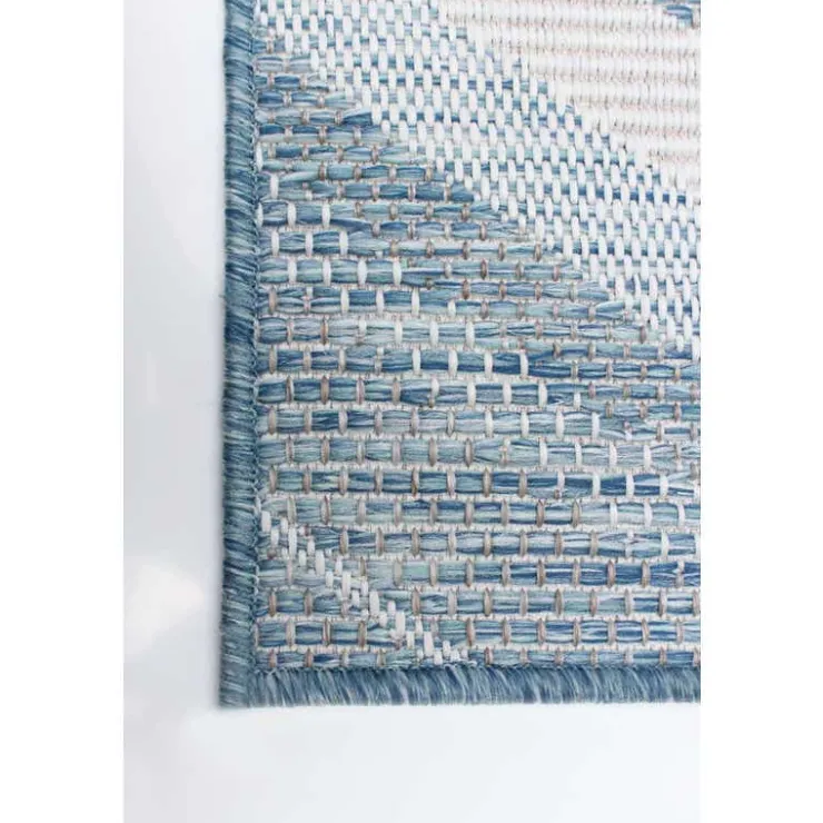 Indoor or Outdoor Rug - 7 x 10 Blue Hot