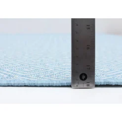 Indoor or Outdoor Rug - 5 x 7 Light Blue New