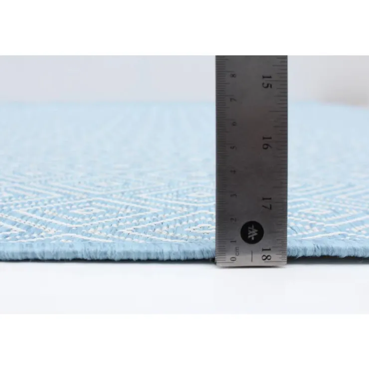 Indoor or Outdoor Rug - 5 x 7 Light Blue New