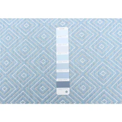 Indoor or Outdoor Rug - 5 x 7 Light Blue New