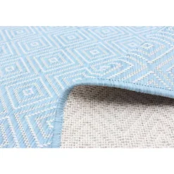 Indoor or Outdoor Rug - 5 x 7 Light Blue New