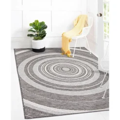 Indoor or Outdoor Rug - 7 x 10 Grey Sale
