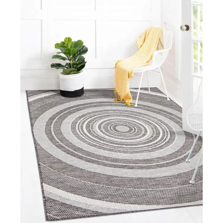 Indoor or Outdoor Rug - 7 x 10 Grey Sale