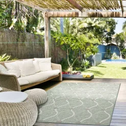 Indoor or Outdoor Rug - 5 x 7 Mint Green Hot