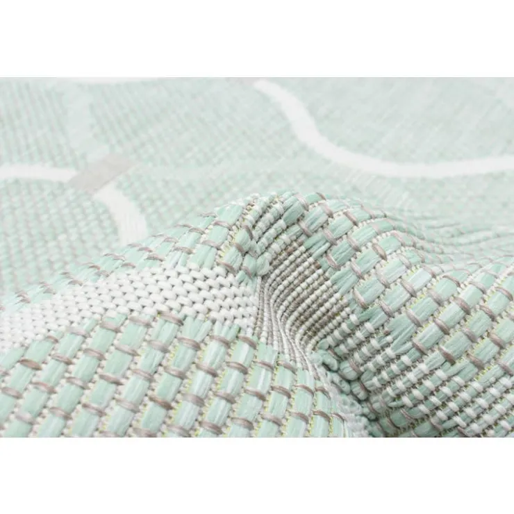 Indoor or Outdoor Rug - 5 x 7 Mint Green Hot