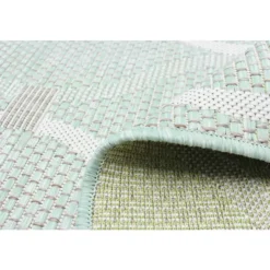 Indoor or Outdoor Rug - 5 x 7 Mint Green Hot