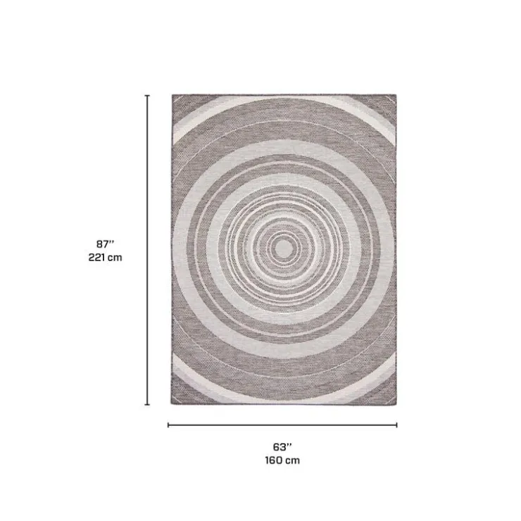 Indoor or Outdoor Rug - 5 x 7 Grey Outlet