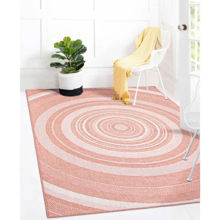 Indoor or Outdoor Rug - 5 x 7 Coral Outlet