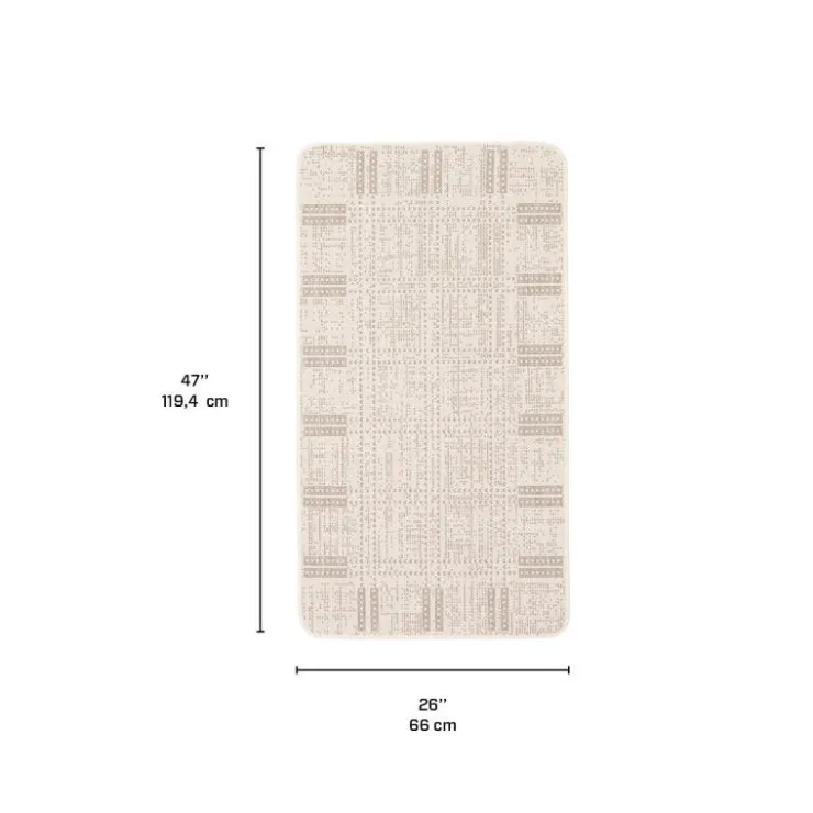 Indoor or Outdoor Rug - 2 x 4 Ivory Outlet
