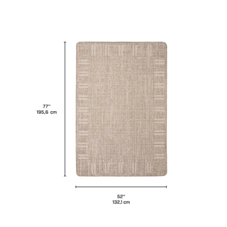 Indoor or Outdoor Rug - 4 x 6 Taupe