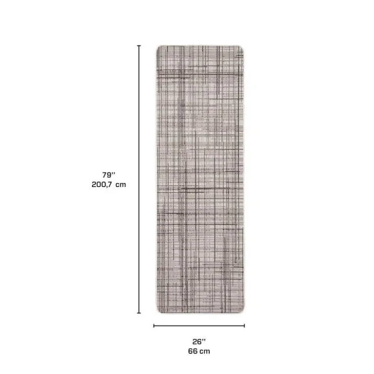 Indoor or Outdoor Rug - 2 x 7 Grey Hot
