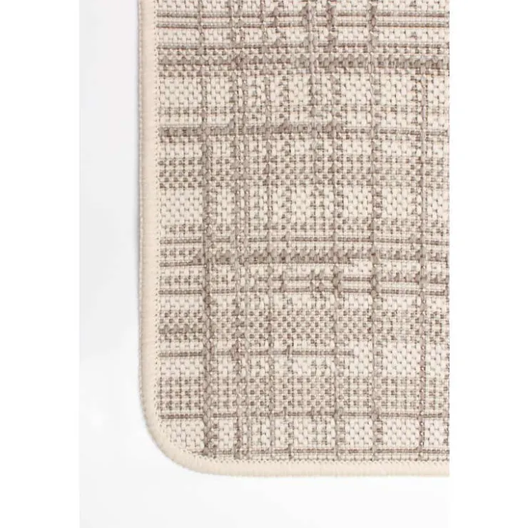 Indoor or Outdoor Rug - 2 x 7 Cream Clearance