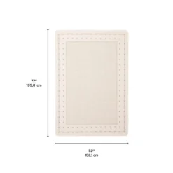 Indoor or Outdoor Rug - 4 x 6 Cream