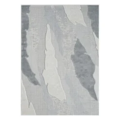 Indoor or Outdoor Rug - 8 x 10 Grey/Blue Sale