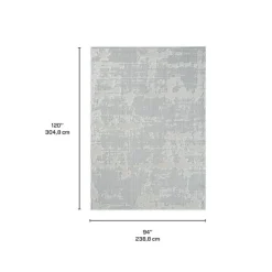 Indoor or Outdoor Rug - 8 x 10 Grey Hot