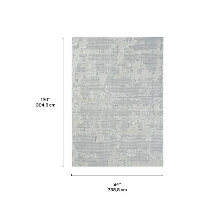 Indoor or Outdoor Rug - 8 x 10 Grey Hot