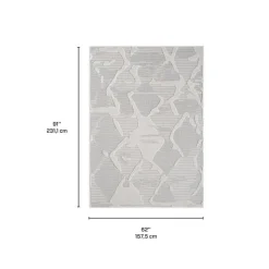 Indoor or Outdoor Rug - 5 x 8 Grey New