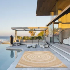 Indoor or Outdoor Rug - 7 x 10 Gold New
