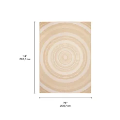 Indoor or Outdoor Rug - 7 x 10 Gold New