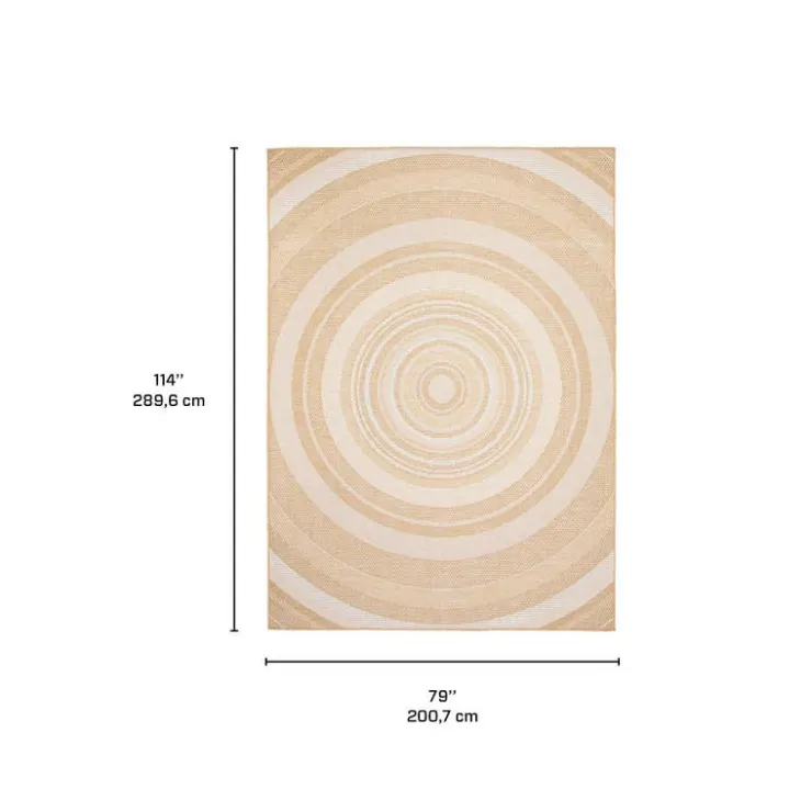 Indoor or Outdoor Rug - 7 x 10 Gold New
