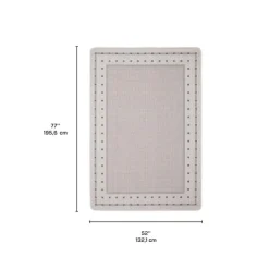 Indoor or Outdoor Rug - 4 x 6 Grey New