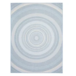 Indoor or Outdoor Rug - 5 x 7 Light Blue