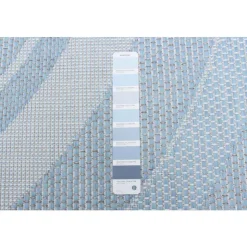 Indoor or Outdoor Rug - 5 x 7 Light Blue